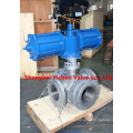 Pneumatic Carbon Steel Flanged Cross Ball Valve